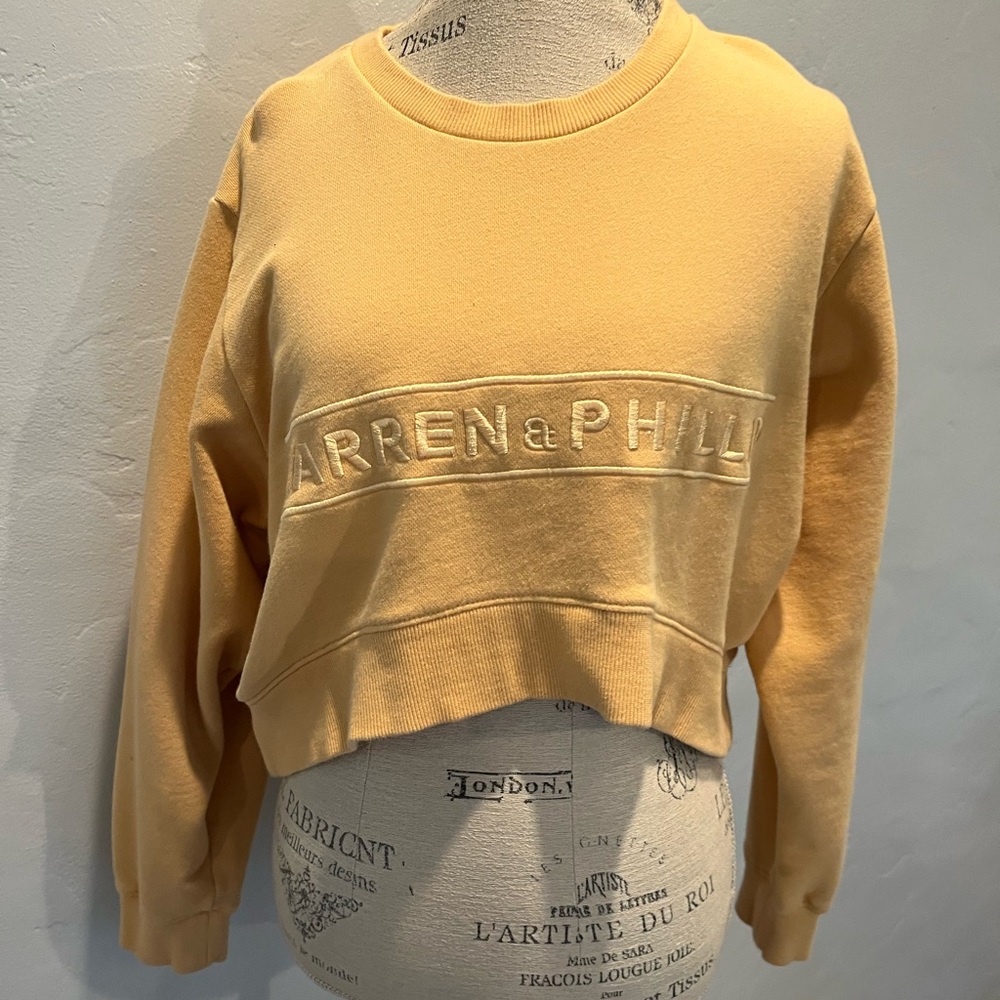 DARREN & PHILLIP Cropped  Sweatshirt Size L